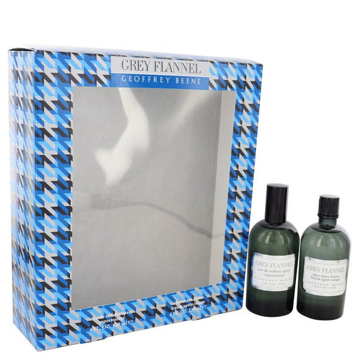 GREY FLANNEL by Geoffrey Beene Gift Set -- 4 oz Eau De Toilette Spray + 4 oz After Shave for Men - PerfumeOutlet.com