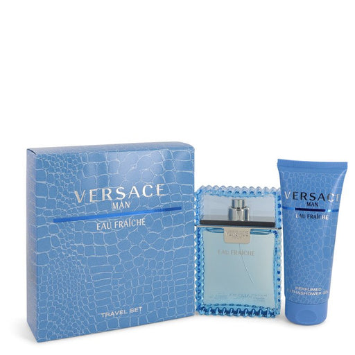 Versace Man by Versace Gift Set -- 3.3 oz Eau De Toilette Spray (Eau Frachie) + 3.3 oz Shower Gel for Men - PerfumeOutlet.com