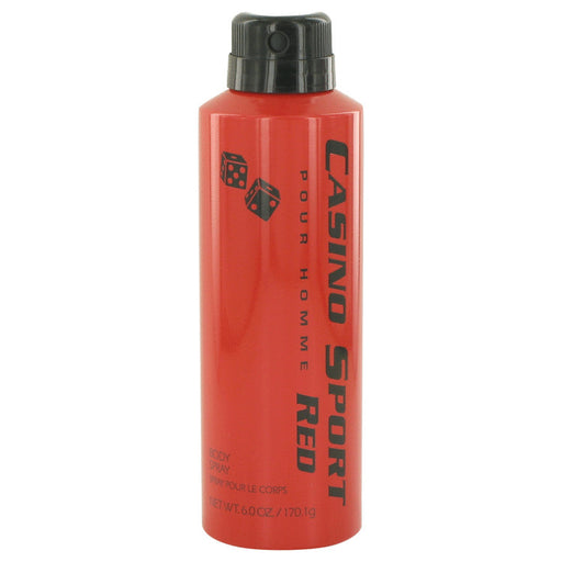 Casino Sport Red by Casino Perfumes Body Spray (No Cap) 6 oz for Men - PerfumeOutlet.com