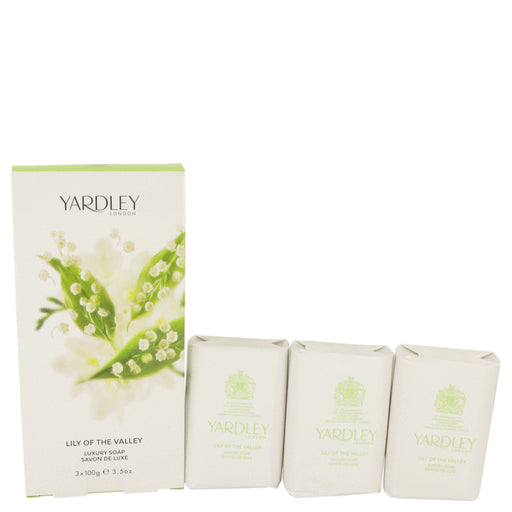Lily of The Valley Yardley by Yardley London 3 x 3.5 oz Soap 3.5 oz for Women - PerfumeOutlet.com