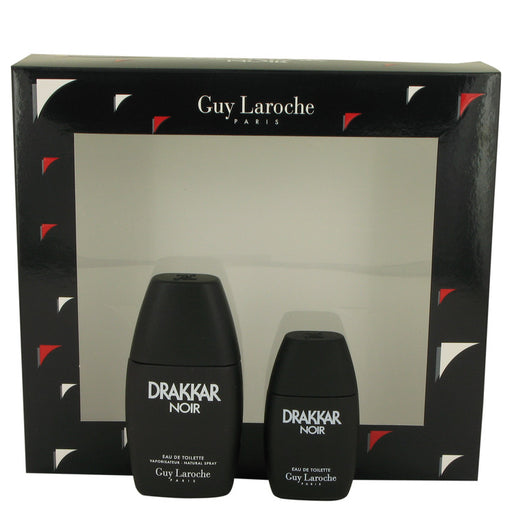 DRAKKAR NOIR by Guy Laroche Gift Set -- 1 oz Eau De Toilette Spray + .5 oz Mini EDT for Men - PerfumeOutlet.com
