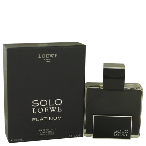 Solo Loewe Platinum by Loewe Eau De Toilette Spray 3.4 oz for Men - PerfumeOutlet.com