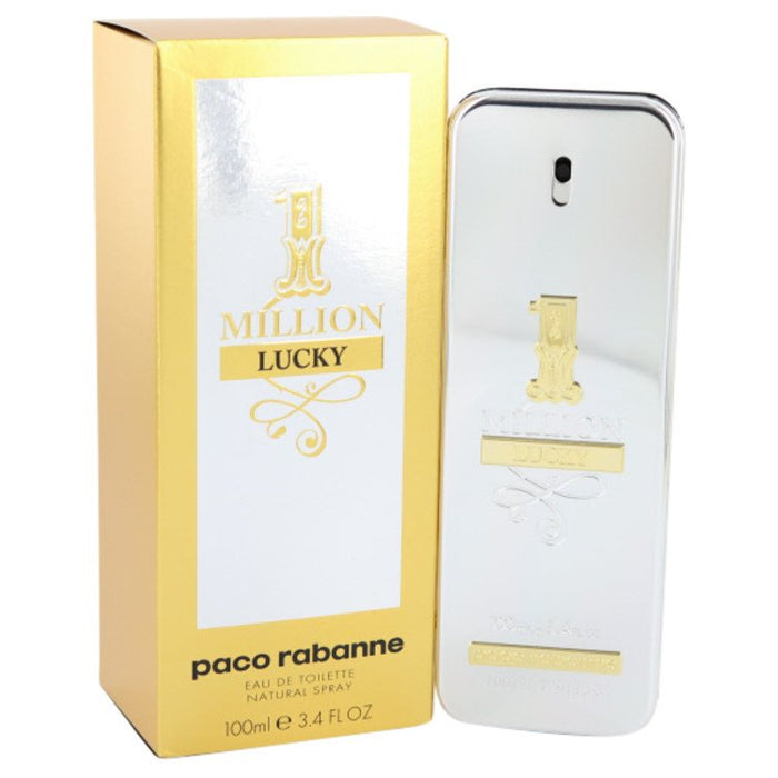 1 Million Lucky by Paco Rabanne Eau De Toilette Spray for Men - PerfumeOutlet.com