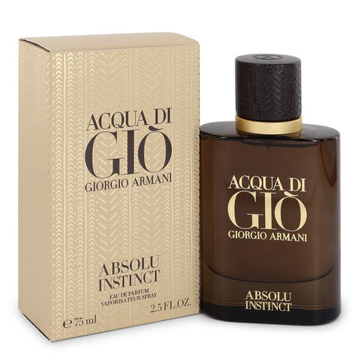 Acqua Di Gio Absolu Instinct by Giorgio Armani Eau De Parfum Spray 2.5 oz for Men - PerfumeOutlet.com
