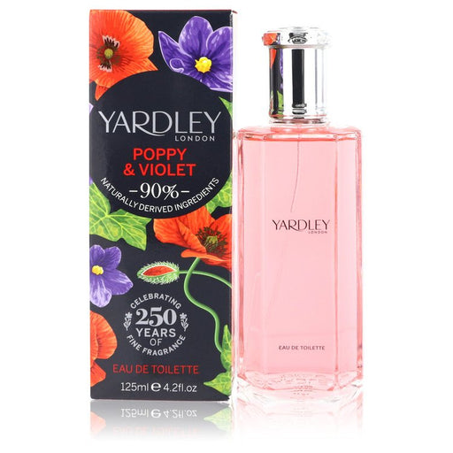 Yardley Poppy & Violet by Yardley London Eau De Toilette Spray 4.2 oz for Women - PerfumeOutlet.com