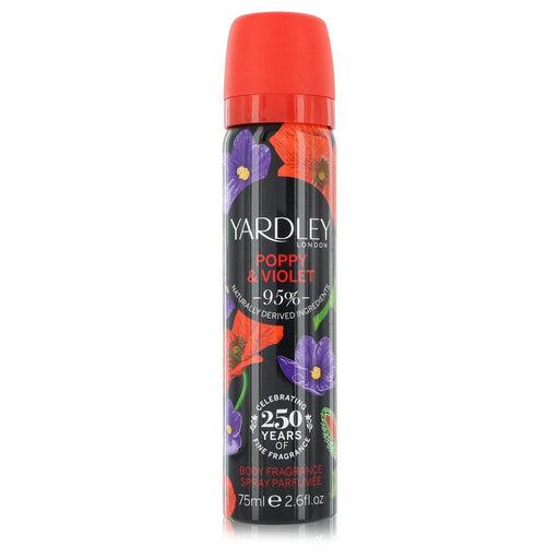 Yardley Poppy & Violet by Yardley London Body Fragrance Spray 2.6 oz for Women - PerfumeOutlet.com