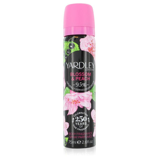 Yardley Blossom & Peach by Yardley London Body Fragrance Spray 2.6 oz for Women - PerfumeOutlet.com