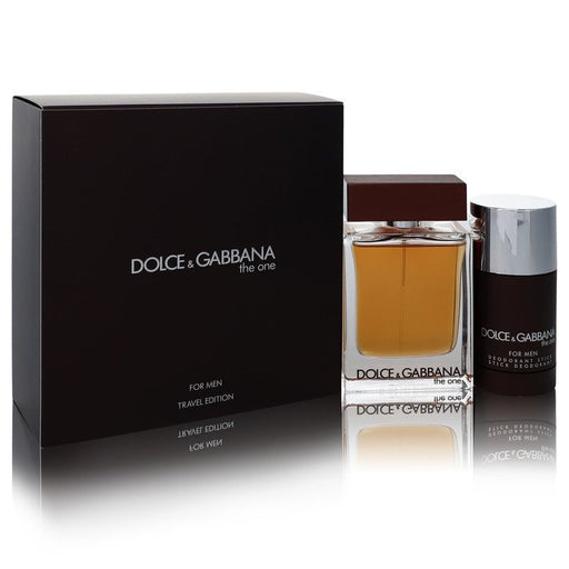 The One by Dolce & Gabbana Gift Set -- 3.3 oz Eau De Toilette Spray + 2.4 oz Deodorant Stick for Men - PerfumeOutlet.com