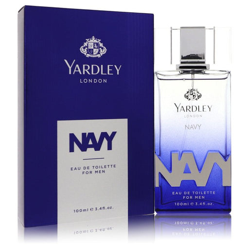 Yardley Navy by Yardley London Eau De Toilette Spray 3.4 oz for Men - PerfumeOutlet.com