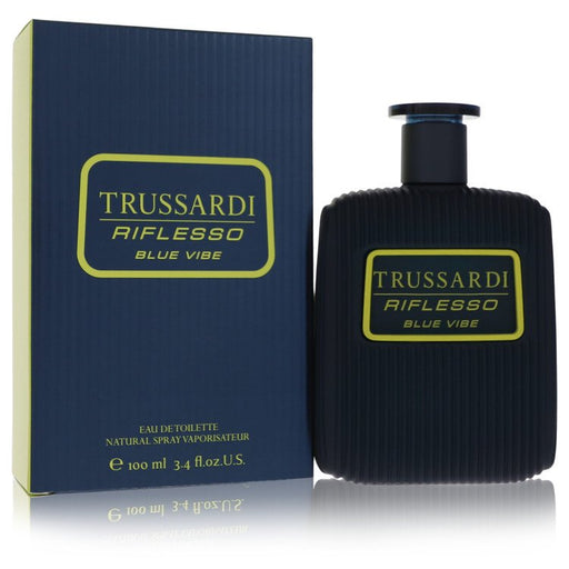 Trussardi Riflesso Blue Vibe by Trussardi Eau De Toilette Spray 3.4 oz for Men - PerfumeOutlet.com