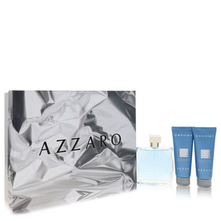 Chrome by Azzaro Gift Set 3.4 oz Eau De Toilette Spray + 2 x 2.5oz All Over Shampoo