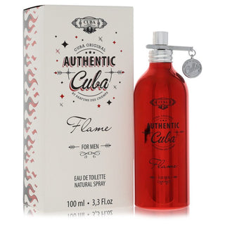 Cuba Authentic Flame by Fragluxe Eau De Toilette Spray for Men