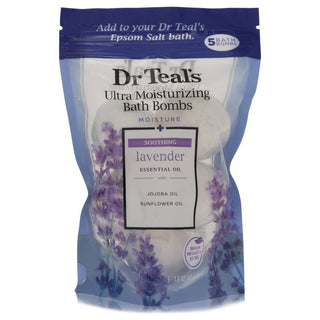 Dr Teal's Ultra Moisturizing Bath Bombs by Dr Teal's Five (5) 1.6 oz Moisture Soothing Bath Bombs with Lavender, Essential Oils, Jojoba Oil, Sunflower Oil (Unisex) 1.6 oz for Men
