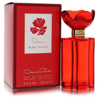 Oscar Ruby Velvet by Oscar De La Renta Eau De Toilette Spray 3.4 oz for Women