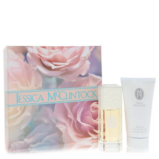 JESSICA Mc CLINTOCK by Jessica McClintock Gift Set -- 3.4 oz Eau De Parfum Spray + 5 oz Body Lotion for Women