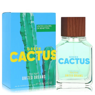 United Dreams Green Cactus by Benetton Eau De Toilette Spray for Men