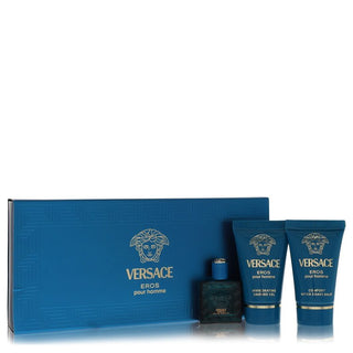 Versace Eros by Versace Gift Set (3 x 17 oz EDT) for Men
