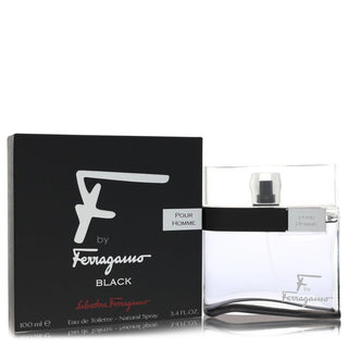 F Black by Salvatore Ferragamo Eau De Toilette Spray for Men