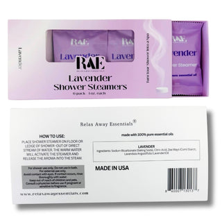 Lavender Shower Steamers 6-Pack | Aromatherapy Spa | Gift for her | Relaxing | Natural Essential Oils
