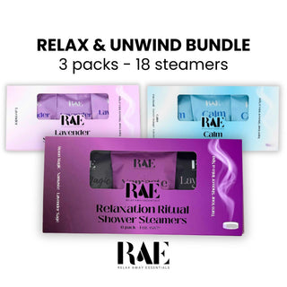 18 Shower Steamers - Relax & Unwind Bundle Pack - Shower Tablets Bulk - Lavender - Spa Gift