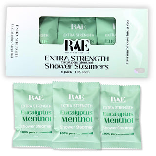 Extra Strength Eucalyptus Menthol Shower Steamers | 6 Pack | Strongly Scented | Essential Oils | Breathe | Relief