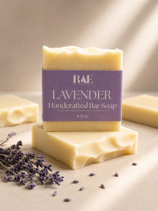 Triple Butter Bar Soap | Natural Cold Process | Essential Oils and Natural Colors | Handcrafted  (4.5 oz)