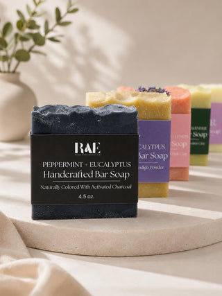 Triple Butter Bar Soap | Natural Cold Process | Essential Oils and Natural Colors | Handcrafted  (4.5 oz)