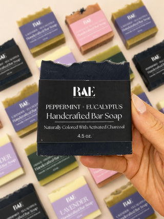 Triple Butter Bar Soap | Natural Cold Process | Essential Oils and Natural Colors | Handcrafted  (4.5 oz)