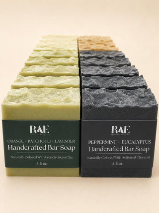 Triple Butter Bar Soap | Natural Cold Process | Essential Oils and Natural Colors | Handcrafted  (4.5 oz)