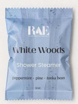 White Woods Shower Steamer | Peppermint and Pine | Spa Gift | Christmas Gift | Holiday Spa | Stocking Stuffer