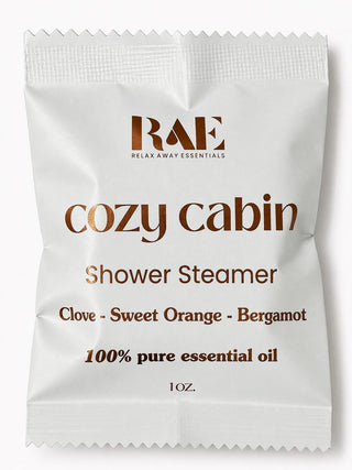 Cozy Cabin Shower Steamer | Clove, Sweet Orange, Bergamot Essential Oils | Aromatherapy | Autumn | Fall