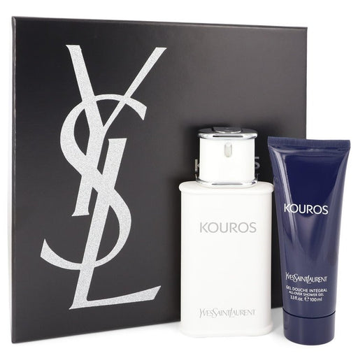 KOUROS by Yves Saint Laurent Gift Set -- 3.3 oz Eau De Toilette Spray + 3.3 oz Shower Gel for Men - PerfumeOutlet.com