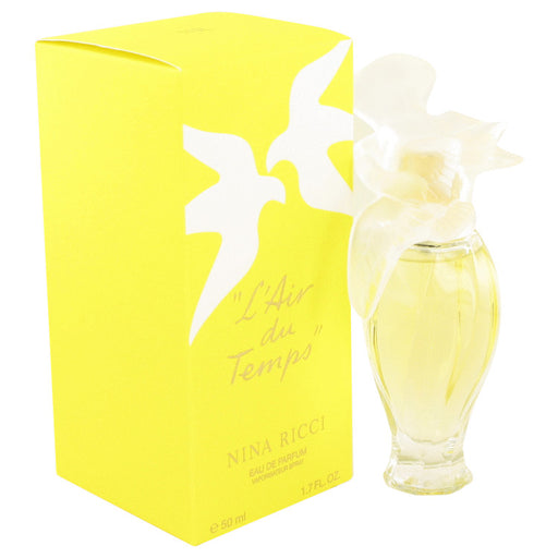 L'AIR DU TEMPS by Nina Ricci Eau De Parfum Spray with Bird Cap 1.7 oz for Women - PerfumeOutlet.com