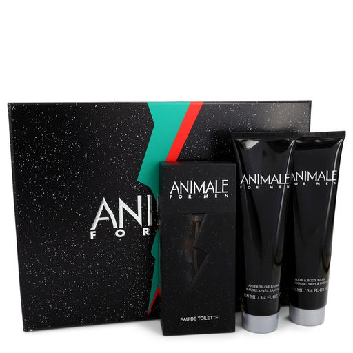 ANIMALE by Animale Gift Set -- 3.3 oz Eau De Toilette Spray + 3.4 oz After Shave Balm + 3.4 oz Body Wash for Men - PerfumeOutlet.com