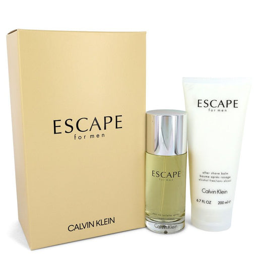 ESCAPE by Calvin Klein Gift Set -- 3.4 oz Eau De Toilette Spray + 6.7 oz After Shave Balm for Men - PerfumeOutlet.com