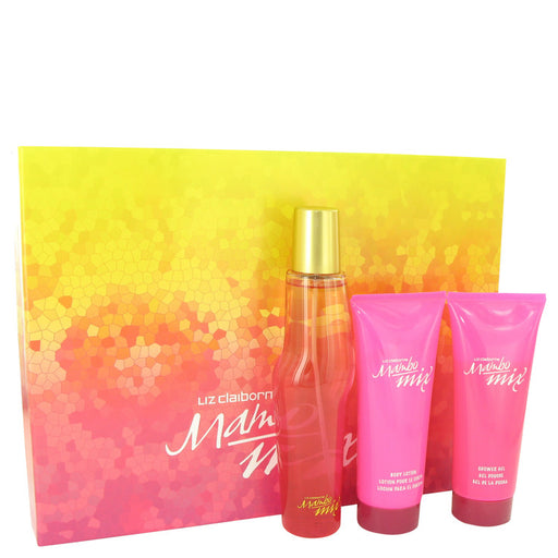 Mambo Mix by Liz Claiborne Gift Set -- 3.4 oz Eau De Parfum Spray + 3.4 oz Body Lotion + 3.4 oz Shower Gel for Women - PerfumeOutlet.com