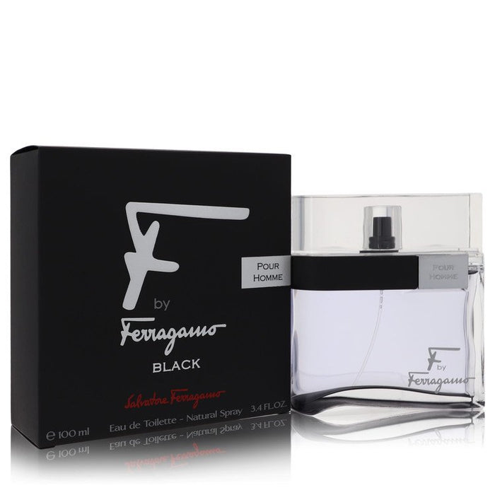 F Black by Salvatore Ferragamo Eau De Toilette Spray for Men - PerfumeOutlet.com