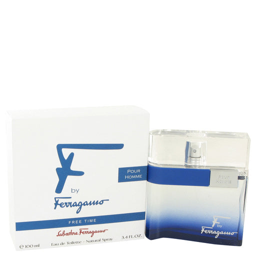 F Free Time by Salvatore Ferragamo Eau De Toilette Spray 3.4 oz for Men - PerfumeOutlet.com