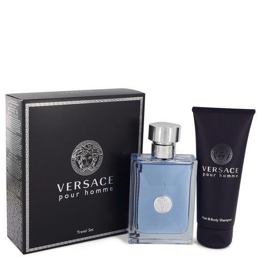 Versace Pour Homme by Versace Gift Set -- 3.4 oz Eau De Toilette Spray + 3.4 oz Shower Gel for Men - PerfumeOutlet.com