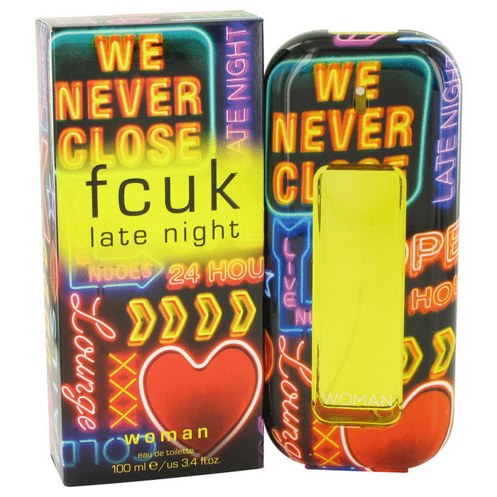FCUK Late Night by French Connection Eau De Toilette Spray 3.4 oz for Women - PerfumeOutlet.com