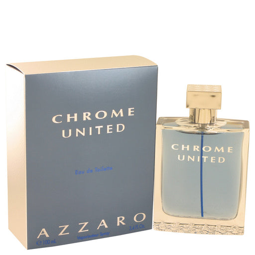 Chrome United by Azzaro Eau De Toilette Spray for Men - PerfumeOutlet.com