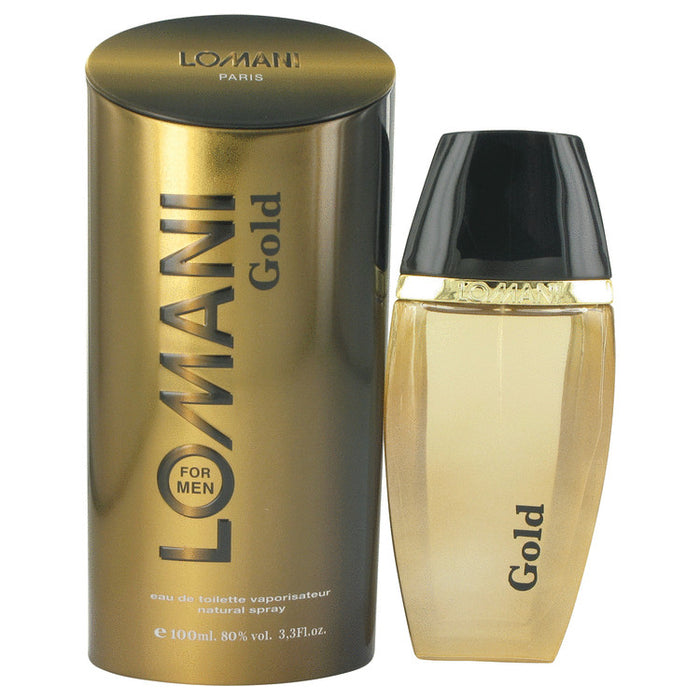 Lomani Gold by Lomani Eau De Toilette Spray 3.3 oz for Men - PerfumeOutlet.com