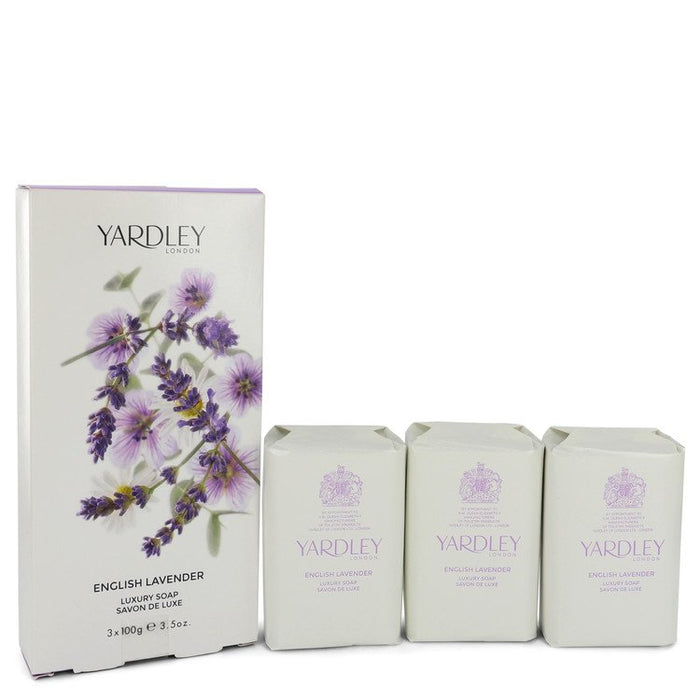 English Lavender by Yardley London 3 x 3.5 oz Soap 3.5 oz for Women - PerfumeOutlet.com