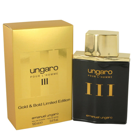 UNGARO III by Ungaro Eau De Toilette spray (Gold & Bold Limited Edition) 3.4 oz for Men - PerfumeOutlet.com