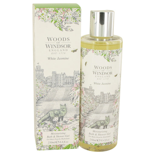White Jasmine by Woods of Windsor Shower Gel 8.4 oz for Women - PerfumeOutlet.com