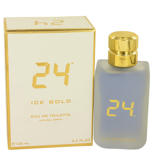 24 Ice Gold by ScentStory Eau De Toilette Spray 3.4 oz for Men - PerfumeOutlet.com