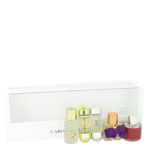 CH Carolina Herrera by Carolina Herrera Gift Set -- Mini Set includes 212, 212 VIP, CH, CH Eau De Parfum Sublime, and CH L'eau in beautiful gift box. for Women - PerfumeOutlet.com