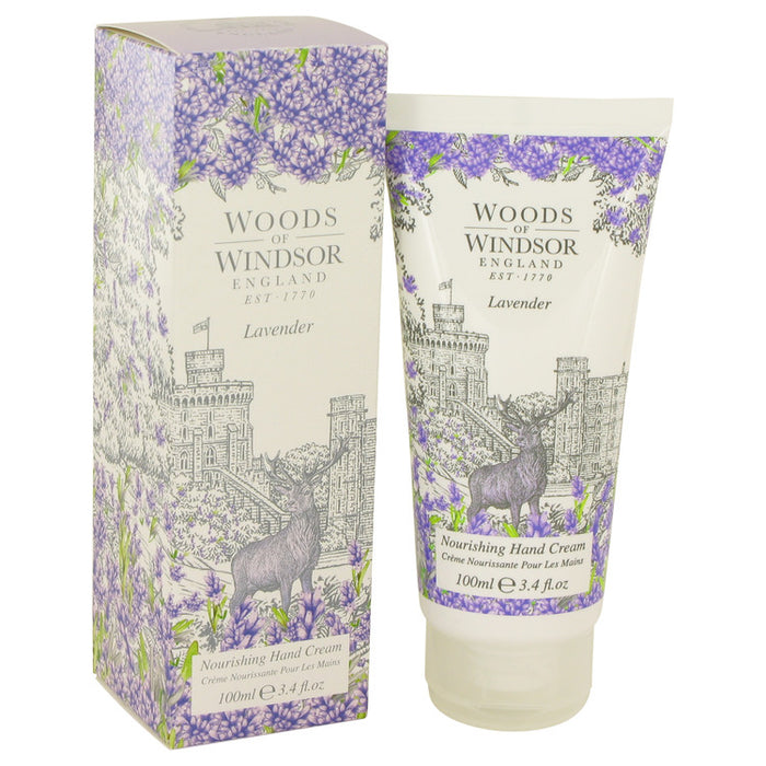 Lavender by Woods of Windsor Nourishing Hand Cream 3.4 oz for Women - PerfumeOutlet.com