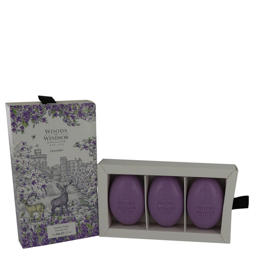Lavender by Woods of Windsor Fine English Soap 3 x 2.1 oz for Women - PerfumeOutlet.com