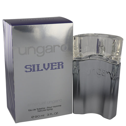 Ungaro Silver by Ungaro Eau De Toilette Spray 3 oz for Men - PerfumeOutlet.com